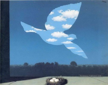 350 人の有名アーティストによるアート作品 Painting - 帰還 1940 ルネ・マグリット